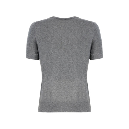 Maglia Donna a tinta unita, con scollatura girocollo e maniche corte